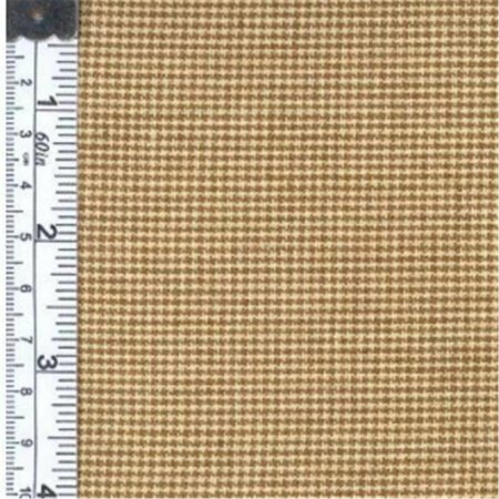 TEXTILE CREATIONS Rustic Woven Fabric, Fine Check Khaki And Natural, 15 yd. TE583802